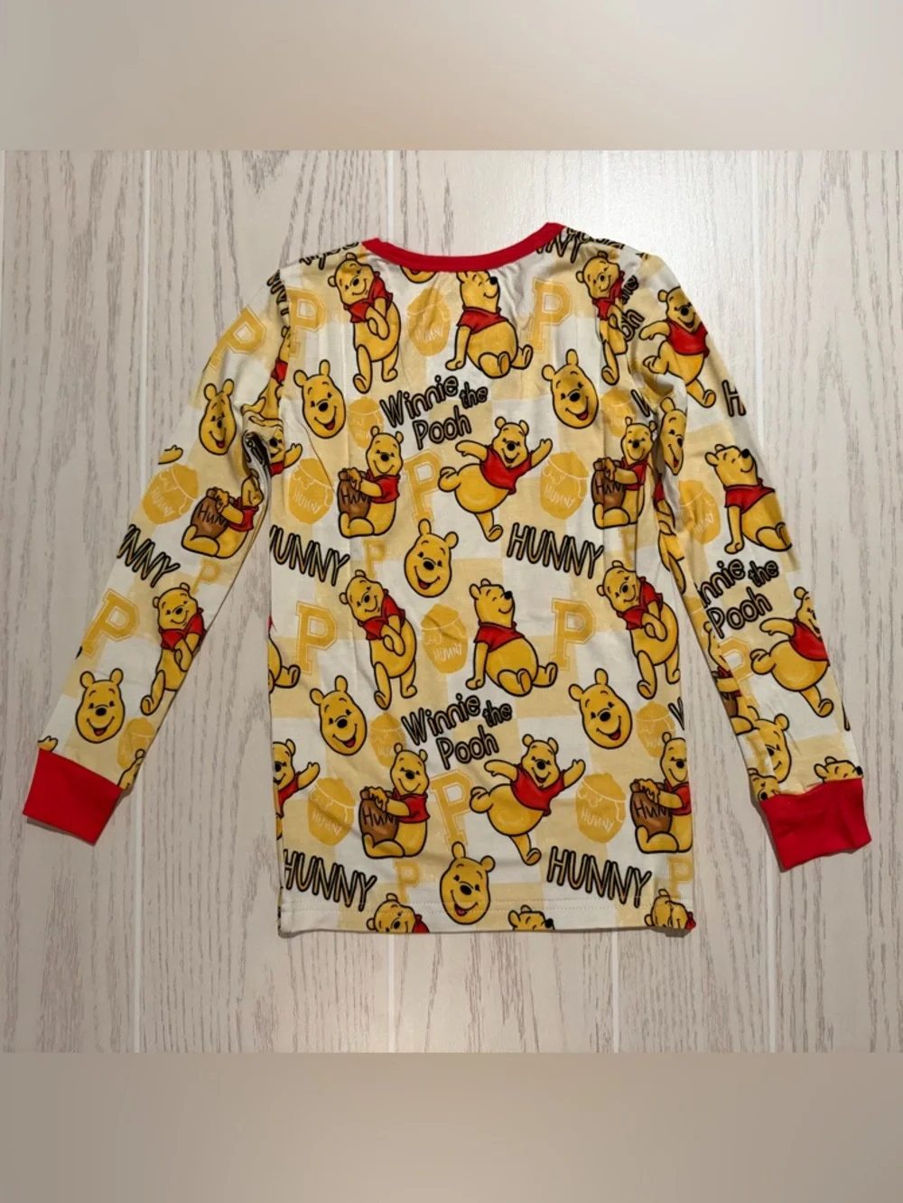 Yaritza Boutique Bamboo Pajamas Unisex Kids 5-6Y Winnie Pooh‎ Hunny 2PC NWT